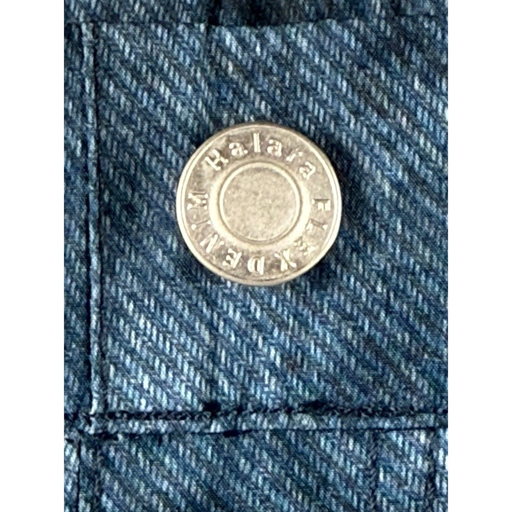 Halara Womens Cargo Jogger Pants Blue Acid Wash Stretch Casual Size L - Picture 12 of 13